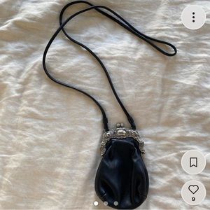 Vintage Leather Crossbody Pouch